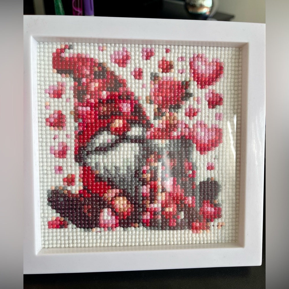 Diamond Art Valentines Day Gnome